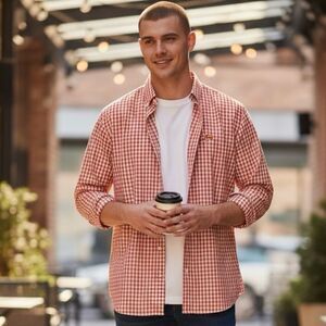 IZOD Men's Slim Fit Button Down Long Sleeve, XXL